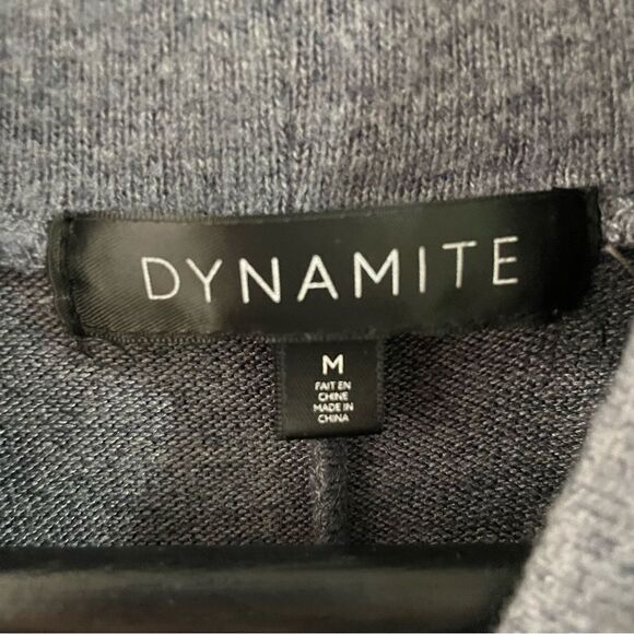 [m] Dynamite Women’s Business Casual Long Sleeve Dark Grey Mock Neck Midi Dress - Picture 9 of 11